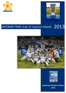 INFORME FINAL Sub-15 Cayman Islands