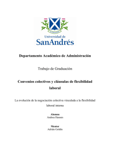 Convenios colectivos - Universidad de San Andrés