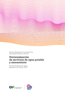 Universalización de servicios de agua potable y saneamiento