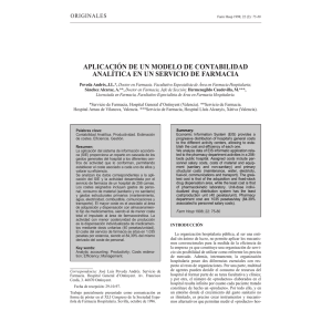 aplicación de un modelo de contabilidad analítica en un