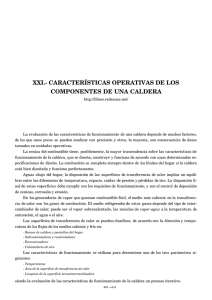 xxi.- características operativas de los componentes de una caldera