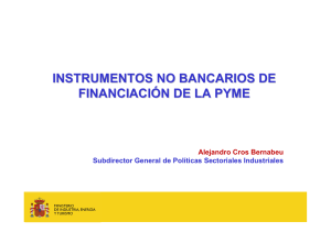 Instrumentos no bancarios de financiación en la PYME