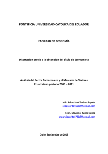 3. Sector Camaronero Ecuatoriano - Pontificia Universidad Católica