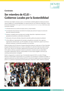 Ser miembro de ICLEI – Gobiernos Locales por la