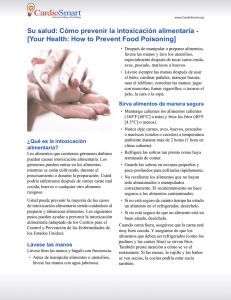 Su salud: Cómo prevenir la intoxicación alimentaria