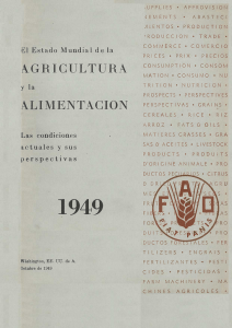 El estado mundial de la agricultura y la alimentación, 1949