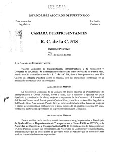 RC de la C. 518 - Cámara de Representantes