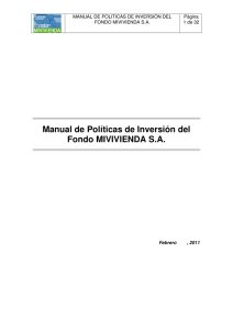 Manual de Políticas de Inversión modificado por Acuerdo de