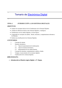 Temario de Electrónica Digital