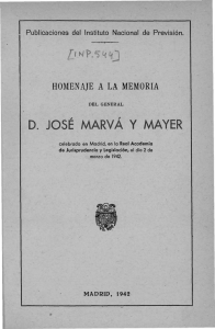d. josé marva y mayer - Ministerio de Sanidad y Politica Social