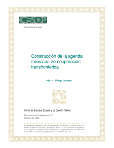 Construcción de la agenda mexicana de cooperación transfronteriza