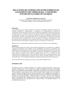 relaciones de cooperación entre empresas de alojamiento