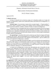 Obligaciones y Contratos – Prof. Michel J