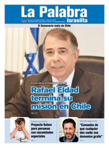 Rafael Eldad termina su misi&oacute;n en Chile