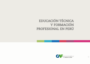 Educación técnica y formación profEsional En pErú - Inicio