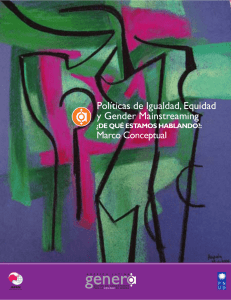 Políticas de Igualdad, Equidad y Gender Mainstreaming
