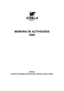 memoria de actividades 2006