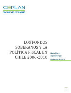 Los fondos soberanos y la política fiscal en Chile 2006-2010
