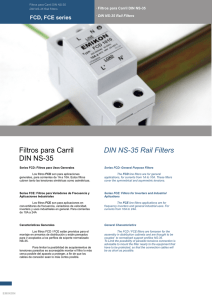 Filtros para Carril DIN NS-35 DIN NS-35 Rail Filters
