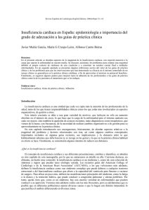 Insuficiencia cardiaca en España: epidemiología e