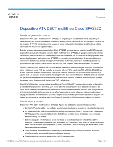 Cisco SPA232D Multi-Line DECT ATA Data Sheet (Spanish)