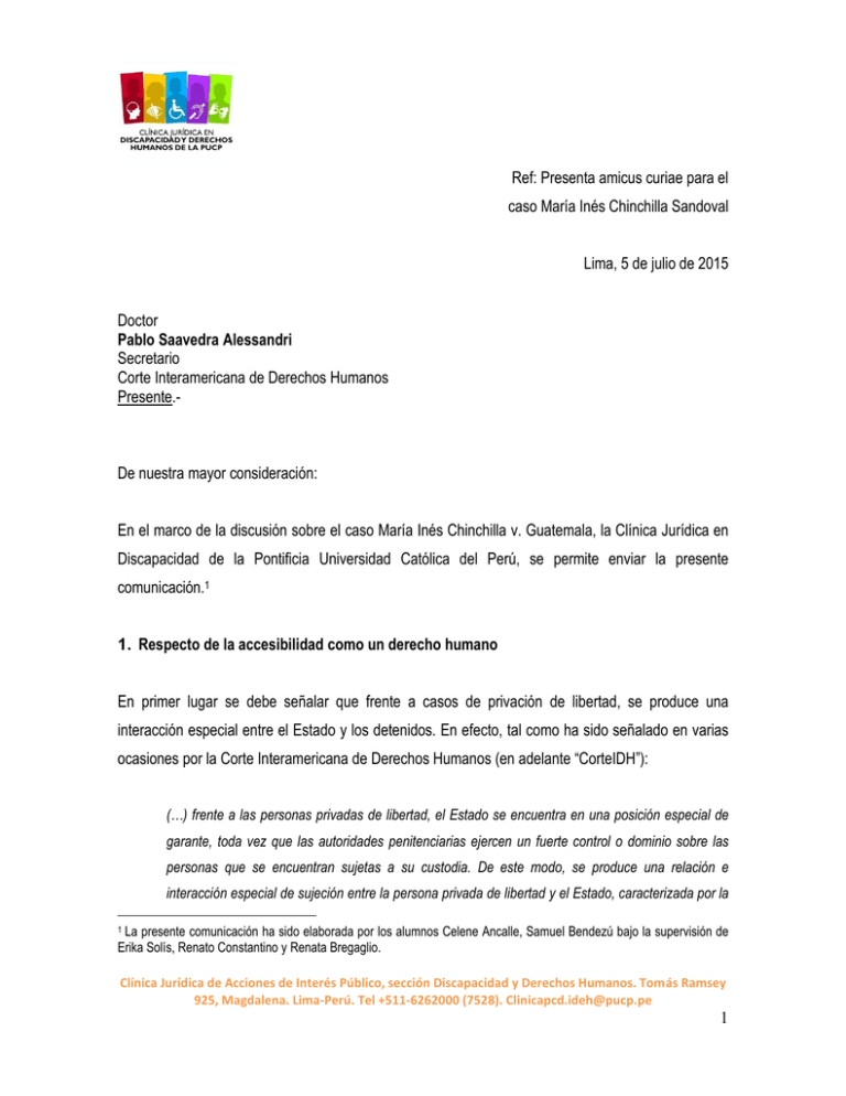 Amicus Curiae Presentado Ante La Corte Interamericana