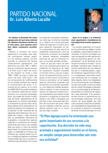 Partido Nacional. Dr Luis Alberto Lacalle | Revista N°: 131