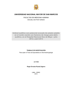 UNIVERSIDAD NACIONAL MAYOR DE SAN MARCOS Umbral