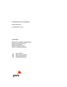 Estados Financieros auditados Universidad de Las