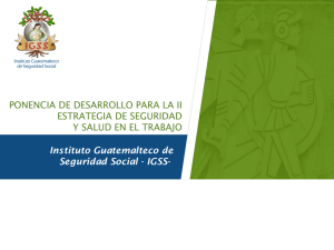 Instituto Guatemalteco de Seguridad Social -IGSS