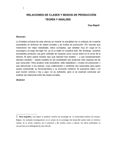 Relaciones de clases y modos de producción teoría y análisis