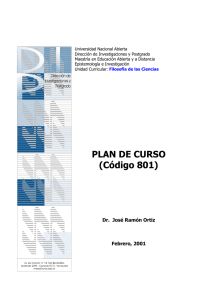 PLAN DE CURSO - Maestría en Educación Abierta y a Distancia