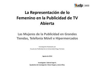 La Representación de lo Femenino en la Publicidad de TV Abierta