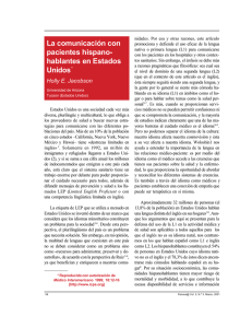 La comunicación con pacientes hispano