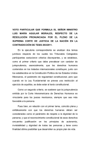 Voto particular del Ministro Luis María Aguilar