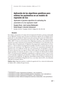 Aplicación de los algoritmos genéticos para - iies - faces