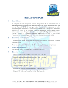 Reglamento Guanaride 2016