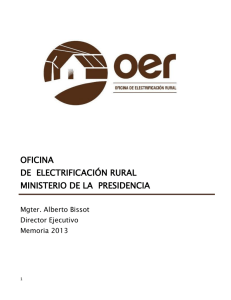 Memoria de Ejecución 2013 - Oficina de Electrificación Rural