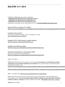 boletín 14-11-2014 - CFIE de Valladolid