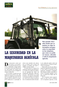 La seguridad en la maquinaria agrícola