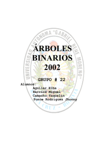 ÁRBOLES BINARIOS 2002