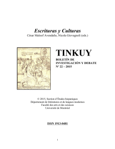 tinkuy - Département de littératures et de langues du monde
