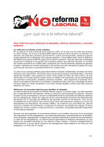 ¿por qué no a la reforma laboral?