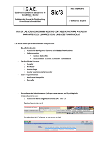 Nota sobre actuaciones - Intervención General de la Administración