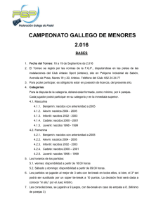 campeonato gallego de menores 2.016