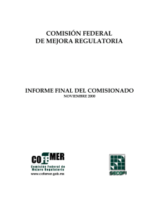 INFORME FINAL DEL TITULAR - Comisión Federal de Mejora