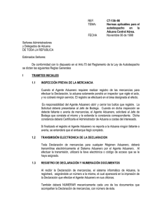BORRADOR - Dirección General de Servicios Aduaneros