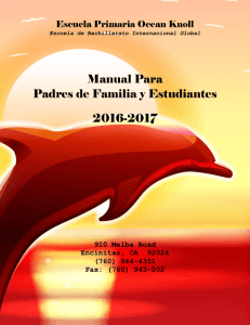 Manual Para Padres de Familia y Estudiantes 2016-2017