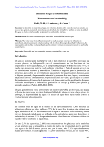 14. El recurso de agua y sustentabilidad. 3(1): 661