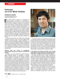 Entrevista con el Dr. Martín Ordóñez